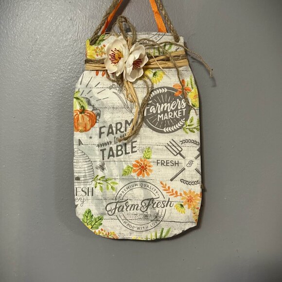 Mason Jar Hanging Wall Decor (Farm fresh| Farmers market) - Picture 5 of 6